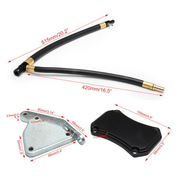 Chevrolet 2011-2015 Silverado 2500HD 3500HD 6.6L V8 Duramax Diesel EGR Valve Cooler Delete Kit