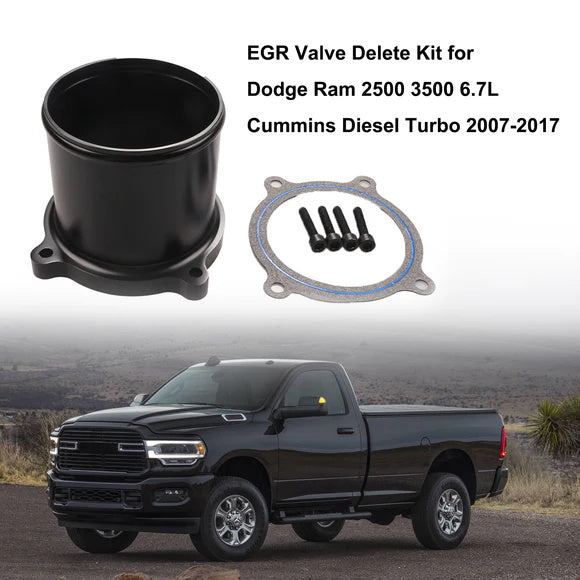 EGR Valve Delete Kit For Dodge 05/2007-2017 Ram 2500 3500 6.7L Cummins Diesel Turbo